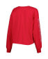ფოტო #2 პროდუქტის Women's Red Wisconsin Badgers Parkway II Cropped Long Sleeve T-shirt