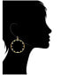 ფოტო #2 პროდუქტის Cubic Zirconia Front Facing Hoop Cluster Earrings