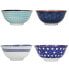 Фото #1 товара KITCHENCRAFT Blues Design Set 4 Bowls