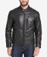 ფოტო #3 პროდუქტის Men's Leather Moto Jacket, Created for Macy's