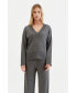 Фото #1 товара Women's Chinti & Parker V Neck Wool Cashmere Sweater