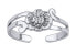 Фото #1 товара Open silver foot ring flower Aiko PRM12178R