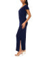 Women's Surplice-Neck Ruffle-Sleeve Maxi Dress