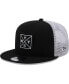 Фото #1 товара Men's Black New York Yankees Vert Squared Trucker 9FIFTY Snapback Hat
