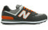 New Balance NB 574 复古 低帮 跑步鞋 男女同款 灰橙色 / Кроссовки New Balance NB 574 ML574CGO