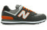 Фото #2 товара New Balance NB 574 复古 低帮 跑步鞋 男女同款 灰橙色 / Кроссовки New Balance NB 574 ML574CGO