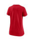 ფოტო #4 პროდუქტის Women's Boston Red Sox Red K-Bye Tri-Blend V-Neck T-shirt