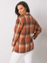 Фото #4 товара Женская теплая рубашка оверсайз с накладными карманами в клетку Factory Price