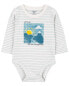 Фото #2 товара Baby Adventure Striped Long-Sleeve Bodysuit 9M