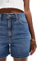 Фото #5 товара Hollister ultra high rise 90s fit denim short in dark blue