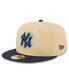 Фото #3 товара Men's Cream, Navy New York Yankees Illusion 59FIFTY Fitted Hat