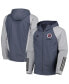 Men's Charcoal New England Revolution All-Weather Raglan Hoodie Full-Zip Jacket