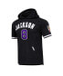Фото #3 товара Men's Lamar Jackson Black Baltimore Ravens Player Name and Number Hoodie T-shirt