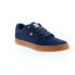 Фото #2 товара DC Anvil 303190-NGM Mens Blue Suede Lace Up Skate Inspired Sneakers Shoes