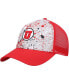 Фото #2 товара Men's Gray, Red Utah Utes Love Fern Trucker Snapback Hat