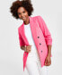 Фото #1 товара Women's Faux Double-Breasted Boyfriend Jacket, Created for Macy's