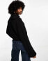 Фото #4 товара Weekday Grace half zip jumper in black