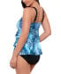 Фото #3 товара Women's Leaf It Alone Tiered Fauxkini One-Piece Swimsuit, Created for Macy's