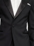 Noak 'Verona' wool-rich skinny tuxedo suit jacket in black