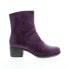 Фото #1 товара Miz Mooz Gem IB 20767 Womens Purple Leather Zipper Casual Dress Boots 6