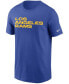 Фото #3 товара Men's Royal Los Angeles Rams Team Wordmark T-shirt