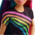 Фото #3 товара Lalka Barbie Mattel - Tęczowe włosy (FXN96)