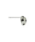 ფოტო #2 პროდუქტის Crystal Pave Soccer Ball Stud Earrings in Sterling Silver