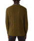 ფოტო #2 პროდუქტის Men's Classic-Fit Cable-Knit Crewneck Sweater