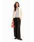 ფოტო #2 პროდუქტის Women's Slim biker jacket