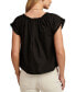 Women's Pintucked Schiffli Blouse