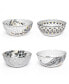 Sara Miller Artisanne Noir Cereal Bowls, Set of 4