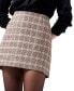 Women's Gina Check-Print Mini Skirt