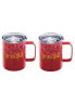 Фото #2 товара Berry Grateful Insulated Coffee Mug, Set of 2