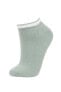 Kadın 3'lü Pamuklu Patik Çorap B6028axns