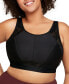 ფოტო #1 პროდუქტის Full Figure Plus Size No-Sweat Mesh Sports Wirefree Bra 1068