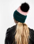 Фото #4 товара Columbia Winter Blur pom pom beanie in navy and pink