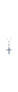 ფოტო #2 პროდუქტის Glass Crystal Cross Necklace 28"