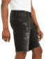 Men's Slim-Fit Destroyed Denim Shorts