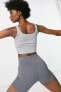 Фото #8 товара Топ кроп Nike Yoga Luxe Infinalon для йоги, женский, без бретелек