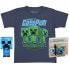 Фото #1 товара FUNKO POP And Short Sleeve T-Shirt Minecraft Creeper