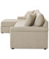 Фото #9 товара Wrenley 134" 3-Pc. Fabric Sectional Chaise Sleeper Sofa, Created for Macy's