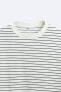 Striped textured t-shirt