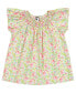 ფოტო #12 პროდუქტის Girls Molly Smocked Neck Flutter Sleeve Top