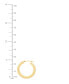 ფოტო #4 პროდუქტის Polished Oval-Tube Round Medium Hoop Earrings in 14k Gold, 1"