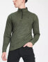 Фото #1 товара Calvin Klein Golf Newport 1/4 zip long sleeve top in green