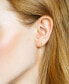 ფოტო #2 პროდუქტის Crystal Duo Threader Earrings in Silver Plate and Gold Plate
