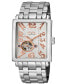 ფოტო #1 პროდუქტის Men's Avenue of Americas Intravedere Silver-Tone Stainless Steel Watch 44mm