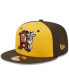 Фото #1 товара Men's Yellow Hickory Crawdads Theme Nights Hickory Dickory Docks 59FIFTY Fitted Hat