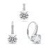 Фото #1 товара Charming silver set with zircons SET241W (pendant, dangle earrings)