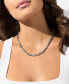 ფოტო #3 პროდუქტის Rhodium-Plated Brass Astor Link Unisex Chain Necklace